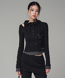 LUNA フーディ BLACK