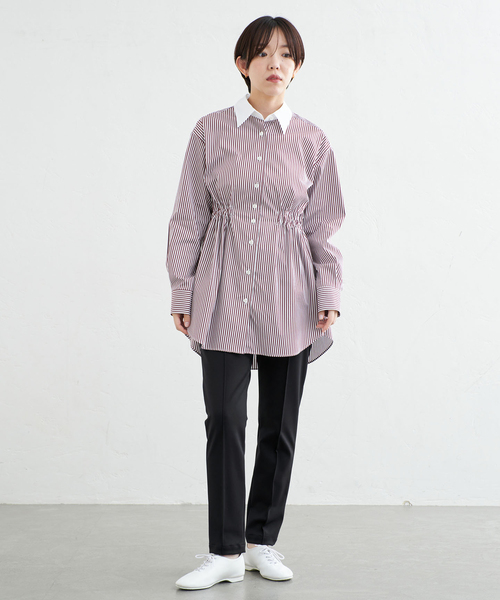 IENA（イエナ）の「《一部店舗限定》ストレッチポンチスリムパンツ（スラックス・レディース・ブラック・34/36/38）」の2枚目の写真