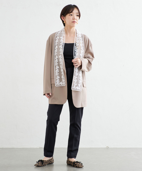 IENA（イエナ）の「《一部店舗限定》ストレッチポンチスリムパンツ（スラックス・レディース・ブラック・34/36/38）」の3枚目の写真