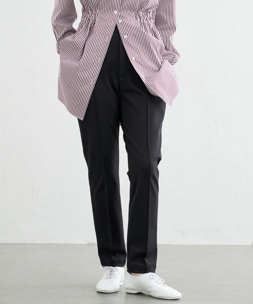 IENA（イエナ）の「《一部店舗限定》ストレッチポンチスリムパンツ（スラックス・レディース・ブラック・34/36/38）」の4枚目の写真