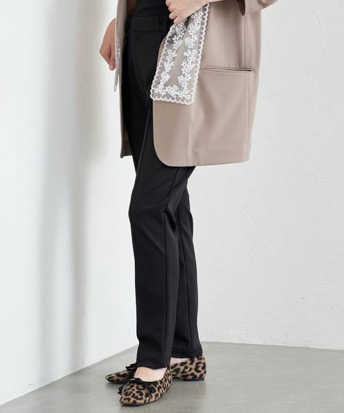 IENA（イエナ）の「《一部店舗限定》ストレッチポンチスリムパンツ（スラックス・レディース・ブラック・34/36/38）」の12枚目の写真