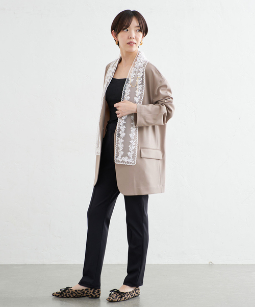 IENA（イエナ）の「《一部店舗限定》ストレッチポンチスリムパンツ（スラックス・レディース・ブラック・34/36/38）」の14枚目の写真