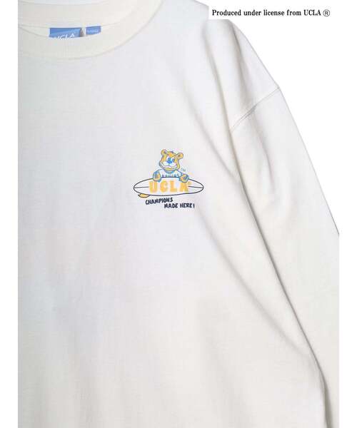 UCLA(ユーシーエルエー)の「【UCLA】ボードバックプリントロングスリーブTEE(Tシャツ/カットソー・メンズ・ホワイト/ネイビー/チャコールグレー・2/3)」の5枚目の写真