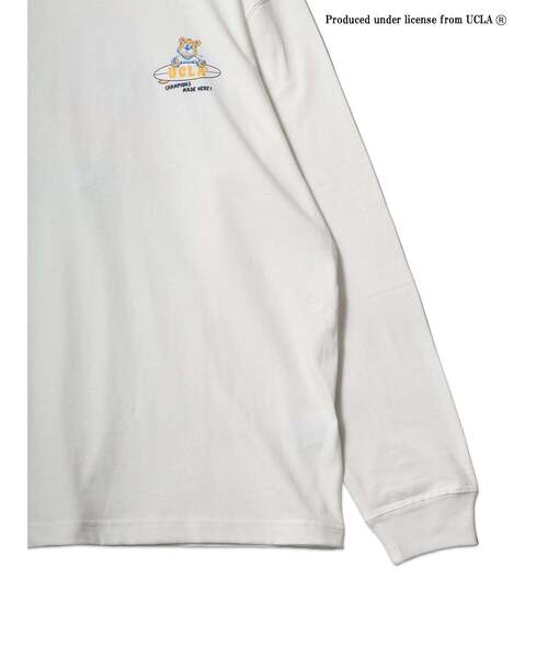 UCLA(ユーシーエルエー)の「【UCLA】ボードバックプリントロングスリーブTEE(Tシャツ/カットソー・メンズ・ホワイト/ネイビー/チャコールグレー・2/3)」の6枚目の写真