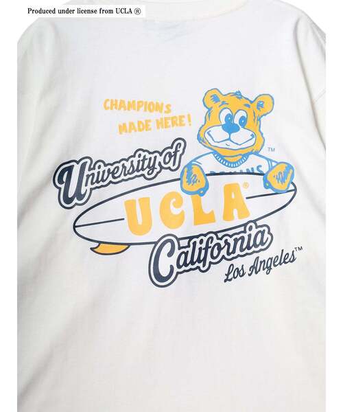 UCLA(ユーシーエルエー)の「【UCLA】ボードバックプリントロングスリーブTEE(Tシャツ/カットソー・メンズ・ホワイト/ネイビー/チャコールグレー・2/3)」の7枚目の写真