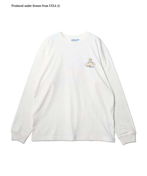UCLA(ユーシーエルエー)の「【UCLA】ボードバックプリントロングスリーブTEE(Tシャツ/カットソー・メンズ・ホワイト/ネイビー/チャコールグレー・2/3)」の4枚目の写真