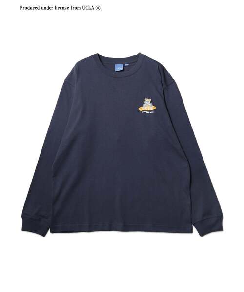 UCLA(ユーシーエルエー)の「【UCLA】ボードバックプリントロングスリーブTEE(Tシャツ/カットソー・メンズ・ホワイト/ネイビー/チャコールグレー・2/3)」の9枚目の写真