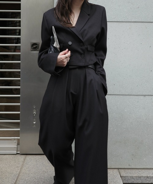 WILLFULLY(ウィルフリー)の「herringbone comfort tuck slacks PT(スラックス・レディース・ブラウン/ブラック・S/M)」の7枚目の写真