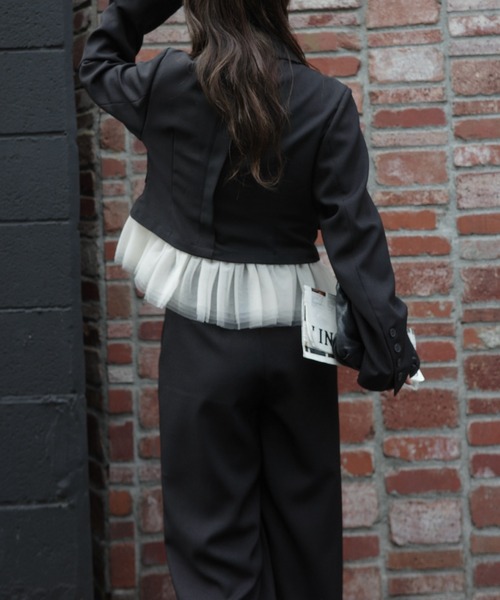WILLFULLY(ウィルフリー)の「herringbone comfort tuck slacks PT(スラックス・レディース・ブラウン/ブラック・S/M)」の12枚目の写真