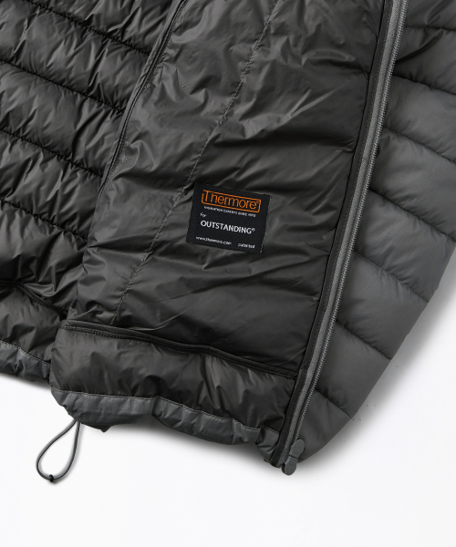 OUTSTANDING(アウトスタンディング)の「THERMORE CIRRUS パディングジャケット_L.GRAY(ダウンジャケット/コート・メンズ・その他・SMALL/MEDIUM/LARGE/X-LARGE)」の11枚目の写真
