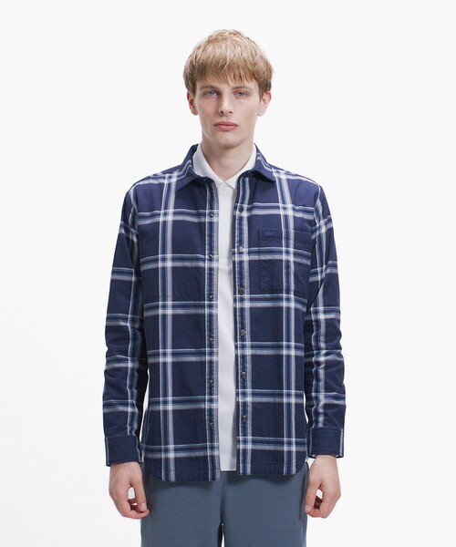 LACOSTE（ラコステ）の「リバーシブルシャツ（シャツ/ブラウス・メンズ・ブラウン/ダークネイビー・41/39/38/40）」の2枚目の写真