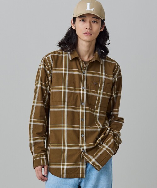 LACOSTE（ラコステ）の「リバーシブルシャツ（シャツ/ブラウス・メンズ・ブラウン/ダークネイビー・41/39/38/40）」の3枚目の写真