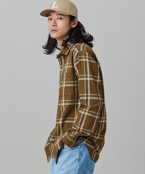 LACOSTE（ラコステ）の「リバーシブルシャツ（シャツ/ブラウス・メンズ・ブラウン/ダークネイビー・41/39/38/40）」の5枚目の写真