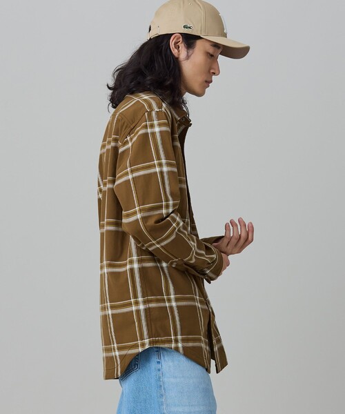 LACOSTE（ラコステ）の「リバーシブルシャツ（シャツ/ブラウス・メンズ・ブラウン/ダークネイビー・41/39/38/40）」の7枚目の写真
