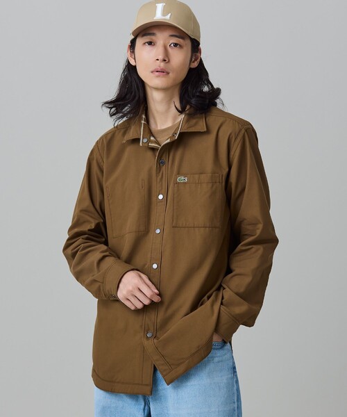 LACOSTE（ラコステ）の「リバーシブルシャツ（シャツ/ブラウス・メンズ・ブラウン/ダークネイビー・41/39/38/40）」の8枚目の写真