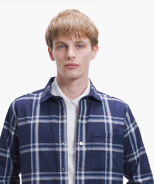 LACOSTE（ラコステ）の「リバーシブルシャツ（シャツ/ブラウス・メンズ・ブラウン/ダークネイビー・41/39/38/40）」の21枚目の写真