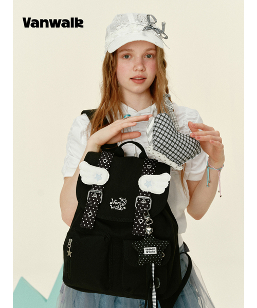 VANWALK（バンウォーク）の「ベビー ポケットバックパック [BLACK]（バックパック/リュック・レディース・ブラック・FREE）」の2枚目の写真