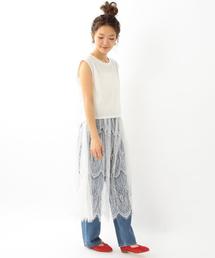 Another Edition | レースキャミワンピース＆ノースリーブTシャツ/AEMBC レースキャミOP＆NSL TEE(Tシャツ/カットソー)