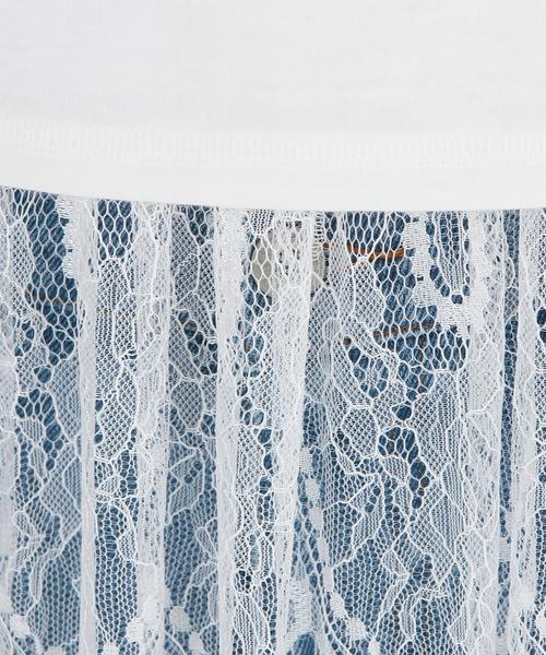 Another Edition（アナザーエディション）の「レースキャミワンピース＆ノースリーブTシャツ/AEMBC レースキャミOP＆NSL TEE◆（Tシャツ/カットソー・レディース・ホワイト/ネイビー・FREE）」の14枚目の写真