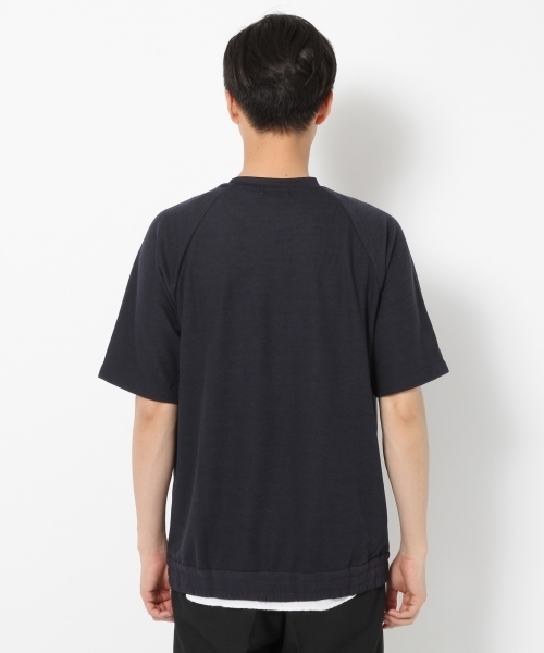 GLOBAL WORK（グローバルワーク）の「【吸水速乾】スソキリカエシャーリングTシャツ/723260（Tシャツ/カットソー・メンズ・ダークブラウン/ネイビー・MEDIUM/X-LARGE/LARGE/SMALL）」の6枚目の写真