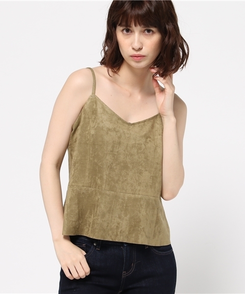 MOUSSY（マウジー）の「SUEDE LIKE CAMI VEST（キャミソール・レディース・ブルー/グレー/カーキ/ボルドー・FREE）」の11枚目の写真