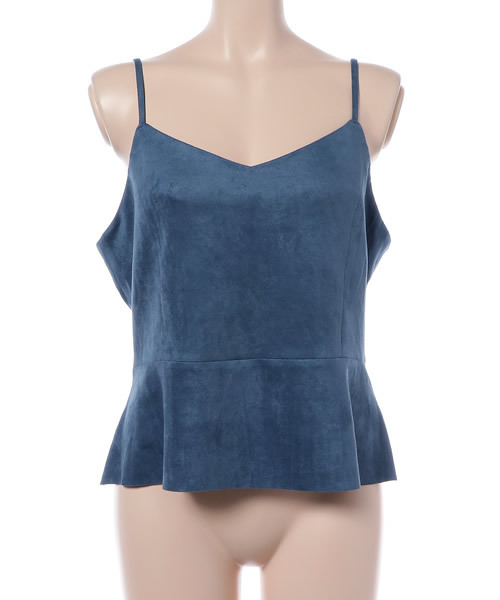 MOUSSY（マウジー）の「SUEDE LIKE CAMI VEST（キャミソール・レディース・ブルー/グレー/カーキ/ボルドー・FREE）」の12枚目の写真