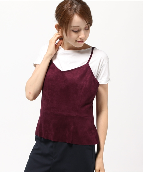 MOUSSY（マウジー）の「SUEDE LIKE CAMI VEST（キャミソール・レディース・ブルー/グレー/カーキ/ボルドー・FREE）」の13枚目の写真
