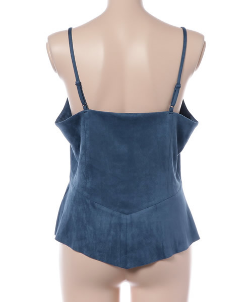 MOUSSY（マウジー）の「SUEDE LIKE CAMI VEST（キャミソール・レディース・ブルー/グレー/カーキ/ボルドー・FREE）」の5枚目の写真