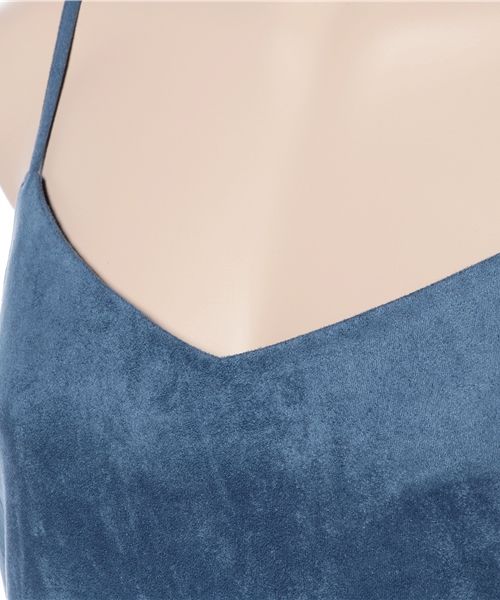 MOUSSY（マウジー）の「SUEDE LIKE CAMI VEST（キャミソール・レディース・ブルー/グレー/カーキ/ボルドー・FREE）」の6枚目の写真