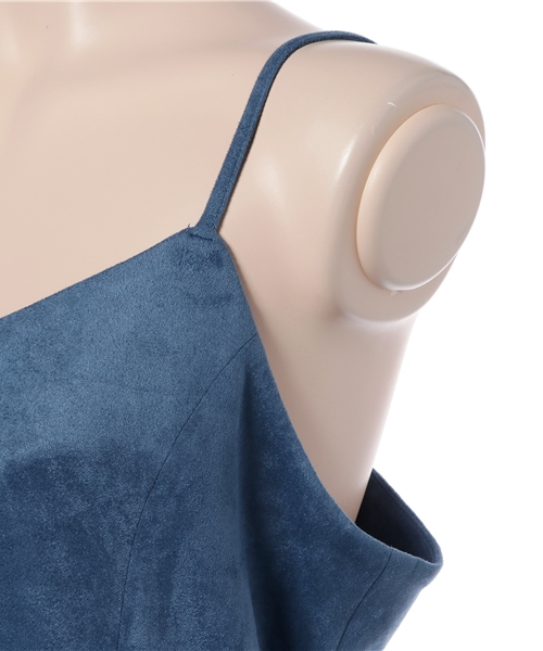 MOUSSY（マウジー）の「SUEDE LIKE CAMI VEST（キャミソール・レディース・ブルー/グレー/カーキ/ボルドー・FREE）」の7枚目の写真