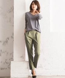 Pierrot | 【2017秋冬新色＆LLサイズ登場】360°美脚見えストレートパンツ/テーパードパンツ/タックパンツ(その他パンツ)