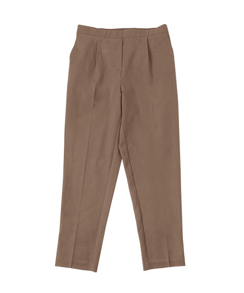 Pierrot（ピエロ）の「360°美脚見えストレートテーパードパンツ センタープレス（その他パンツ・レディース・ベージュ系その他/ライトカーキ/ピンクベージュ/ベージュ/ネイビー/ストライプ/ホワイト系その他/ブラウン/チャコール/ブラック/ブラウン系その他/ピンク系その他/サンドベージュ/グレー/ブルー/ホワイト/モカ/グリーン/ブルー系その他/イエロー/スモークピンク/ラベンダー/ブルーグリーン/パープル系その他/ブラック系その他/キャメル/ブラウン系その他2/ベージュ系その他2/グリーン系その他/グレイッシュベージュ/テラコッタ/イエロー系その他/ブルー系その他2/ミント/ベージュ系その他3/ピンク/ブルーパープル/インディゴブルー・L/S/M/LL/XS/SS）」の10枚目の写真