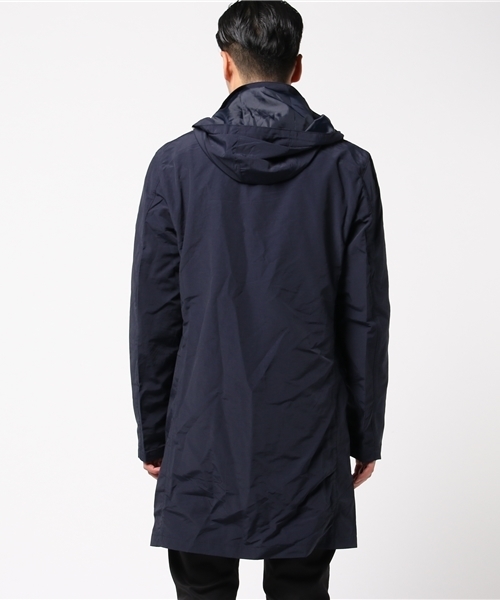 ikka（イッカ）の「コットンナイロンステンフードコート（ステンカラーコート・メンズ・ネイビー/オリーブ・MEDIUM/X-LARGE/LARGE）」の10枚目の写真