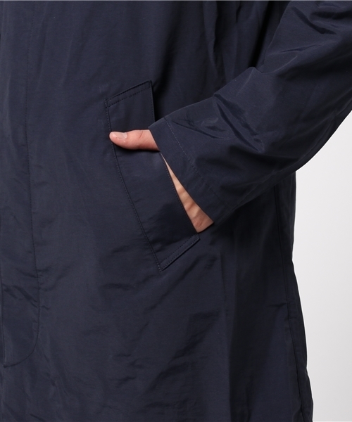 ikka（イッカ）の「コットンナイロンステンフードコート（ステンカラーコート・メンズ・ネイビー/オリーブ・MEDIUM/X-LARGE/LARGE）」の4枚目の写真