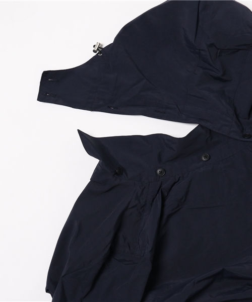 ikka（イッカ）の「コットンナイロンステンフードコート（ステンカラーコート・メンズ・ネイビー/オリーブ・MEDIUM/X-LARGE/LARGE）」の6枚目の写真