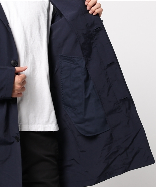 ikka（イッカ）の「コットンナイロンステンフードコート（ステンカラーコート・メンズ・ネイビー/オリーブ・MEDIUM/X-LARGE/LARGE）」の7枚目の写真