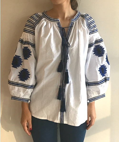 Bab Bou Jeloud(バブブージュルード)の「【Bab】刺繍ボリュームスリーブ ブラウス(シャツ/ブラウス・レディース・ホワイト/レッド/ネイビー・38)」の12枚目の写真