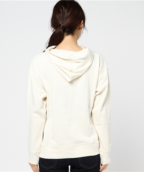 CUBE SUGAR（キューブシュガー）の「空紡糸裏毛プルオーバーパーカー（パーカー・レディース・トップグレー/サックスブルー/マルチ/ネイビー/ホワイト/レッド・M）」の9枚目の写真