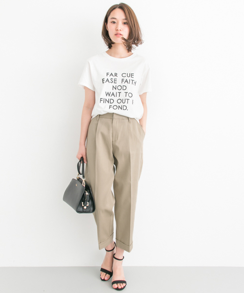 Dickies（ディッキーズ）の「UR DICKIES 別注TCタックテーパードパンツ（その他パンツ・レディース・ブラック/ベージュ/グレー・SMALL/MEDIUM）」の11枚目の写真