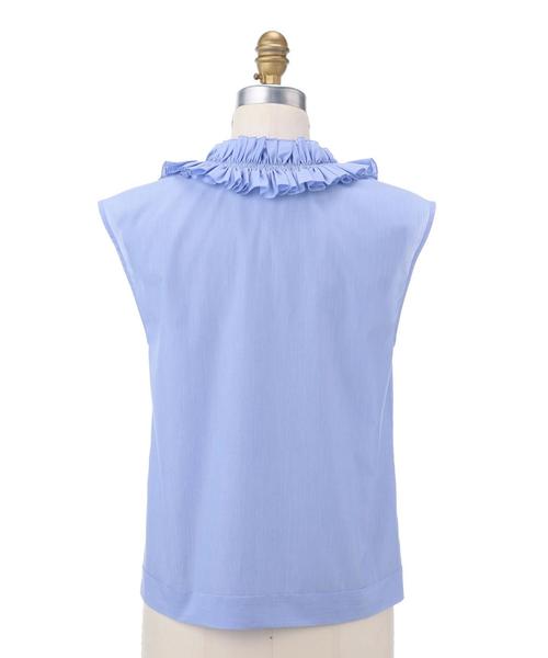 Drawer（ドゥロワー）の「Drawer フリル ノースリーブブラウス