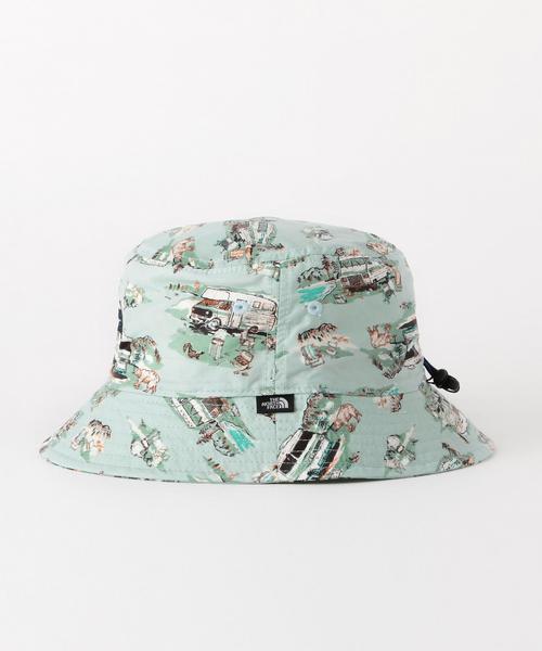 THE NORTH FACE(ザノースフェイス)の「【THE NORTH FACE(ザノースフェイス)】バケットハット(ハット・キッズ・オリーブ/ライトブルー・KM:50-53cm/KL:54-56cm)」の4枚目の写真