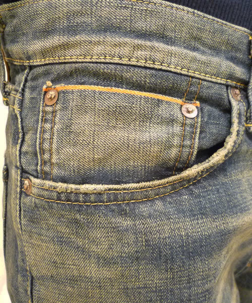 ESTNATION（エストネーション）の「EDWIN別注ブランド　Weft&Warp BY EDWIN　デニム（デニムパンツ・メンズ・ダークインディゴブルー・28inch/29inch/30inch/31inch/32inch/33inch/34inch/36inch）」の6枚目の写真