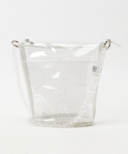 WEGO（ウィゴー）の「WEGO/クリアミニチェーンショルダーバッグ（ショルダーバッグ・レディース・ブラック/ピンク/ホワイト系その他/ホワイト・FREE）」の14枚目の写真