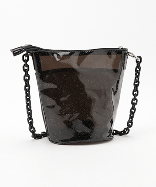 WEGO（ウィゴー）の「WEGO/クリアミニチェーンショルダーバッグ（ショルダーバッグ・レディース・ブラック/ピンク/ホワイト系その他/ホワイト・FREE）」の5枚目の写真