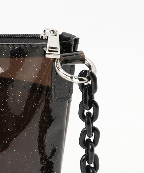 WEGO（ウィゴー）の「WEGO/クリアミニチェーンショルダーバッグ（ショルダーバッグ・レディース・ブラック/ピンク/ホワイト系その他/ホワイト・FREE）」の8枚目の写真