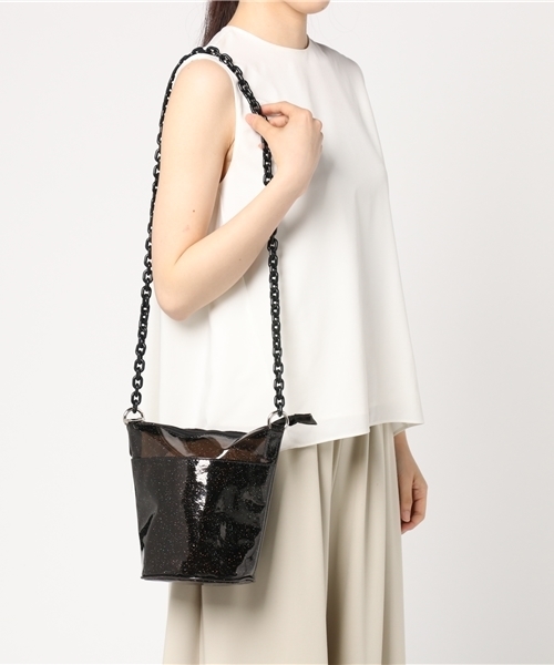 WEGO（ウィゴー）の「WEGO/クリアミニチェーンショルダーバッグ（ショルダーバッグ・レディース・ブラック/ピンク/ホワイト系その他/ホワイト・FREE）」の10枚目の写真