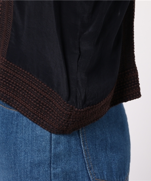 Khaju（カージュ）の「Khaju:バイカラーエンブロイダリーリボンブラウス（シャツ/ブラウス・レディース・ネイビー/レンガ・ONE SIZE）」の8枚目の写真