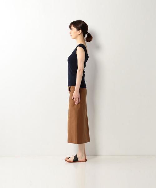 Steven Alan（スティーブンアラン）の「＜Steven Alan＞COTTON RIB SQUARE-NECK TANK TOP/ｶｯﾄｿｰ（タンクトップ・レディース・ホワイト/イエロー/ネイビー・FREE）」の10枚目の写真