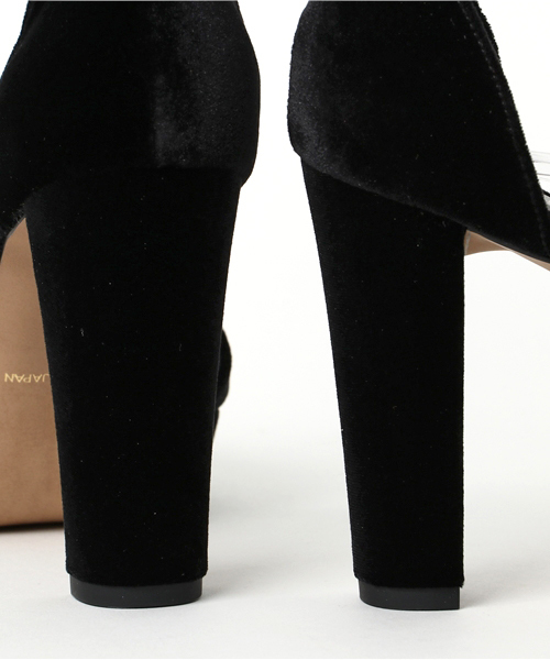 PINKY&DIANNE（ピンキーアンドダイアン）の「ベロアアンクルベルトサンダル（パンプス・レディース・ボルドー/ナチュラル/ブラック・MEDIUM/SMALL）」の9枚目の写真