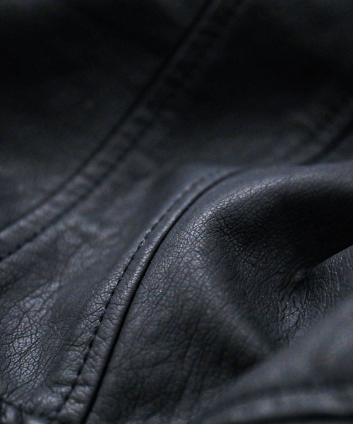 Fashion Letter(ファッションレター)の「レザーシングルライダースジャケット(ライダースジャケット・レディース・ブラウン/キャメル/ブラック/ベージュ/カーキ/アッシュグレー/ピンク/マスタード/ライトベージュ/ブルー/モカ/アイボリー/ラベンダー/ミント・M/L/LL/3L)」の15枚目の写真